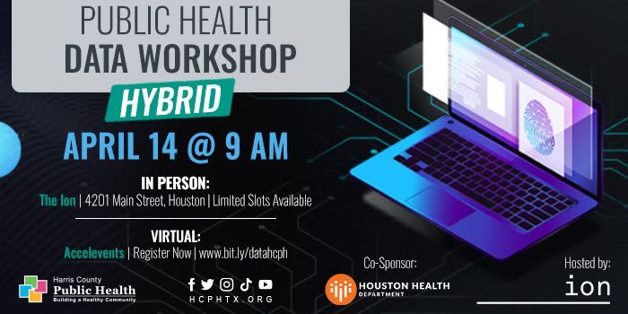 Public Health Data Workshop, Thu, Apr 14th, 2022 @ 9:00 AM Accelevents