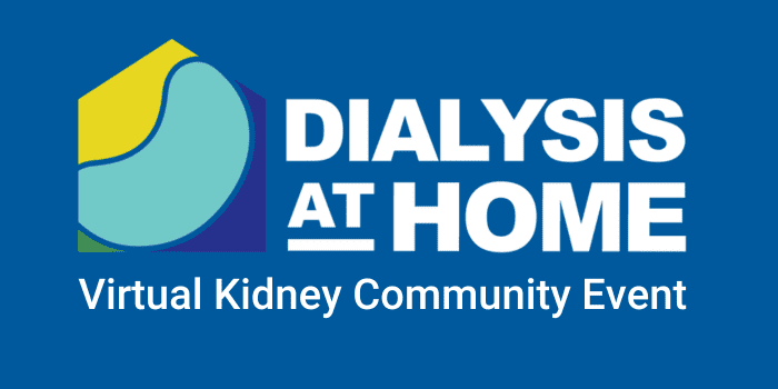 Dialysis at Home Kidney Community Event event logo