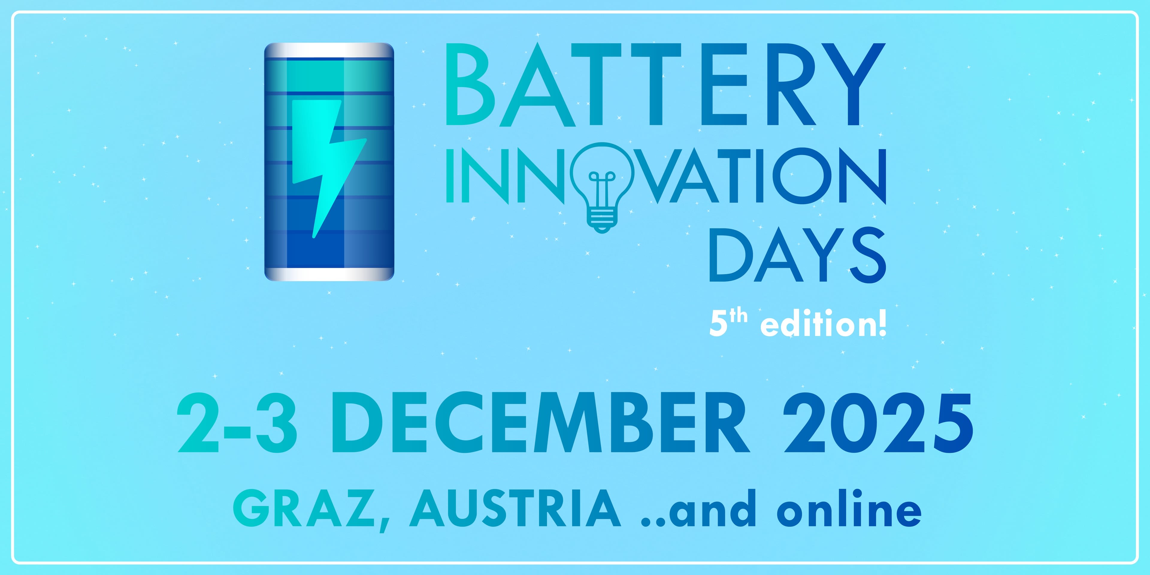 Battery Innovation Days 2025 event logo