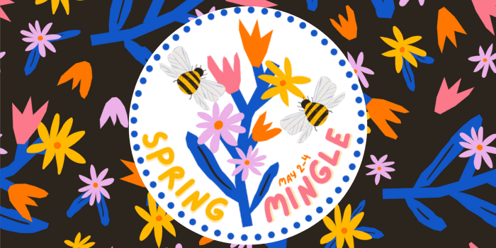 Spring Mingle event logo