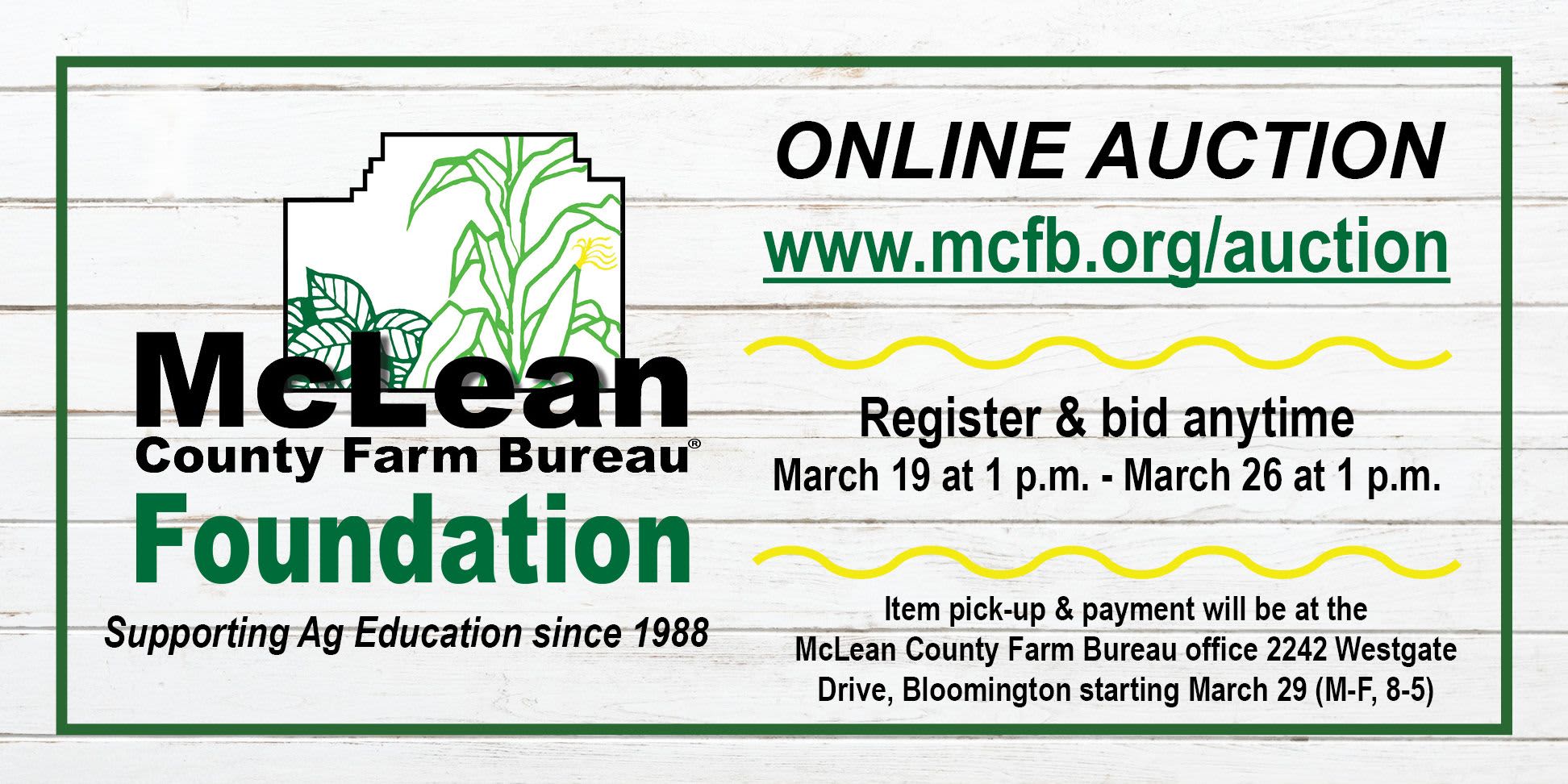 2021 MCFB Foundation Virtual Auction event logo