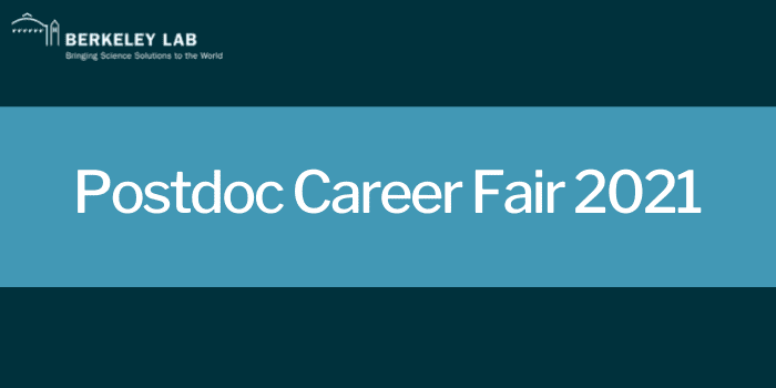 Postdoc Career Fair 2021 event logo