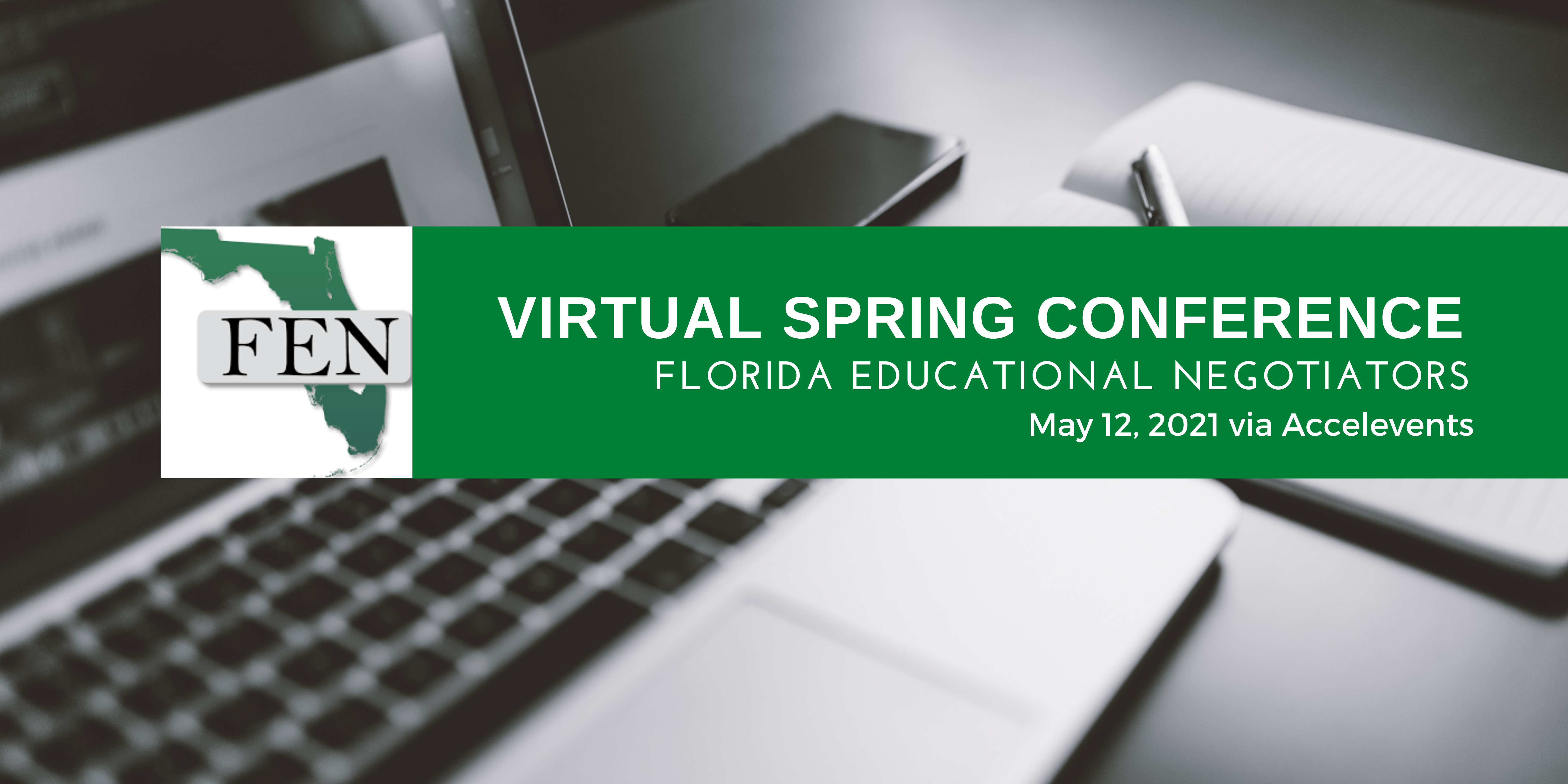 Florida Educational Negotiators 2021 Spring Conference event logo