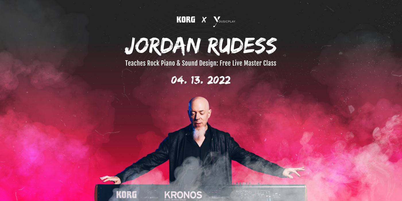 Jordan Rudess Teaches Rock Piano & Sound Design event logo