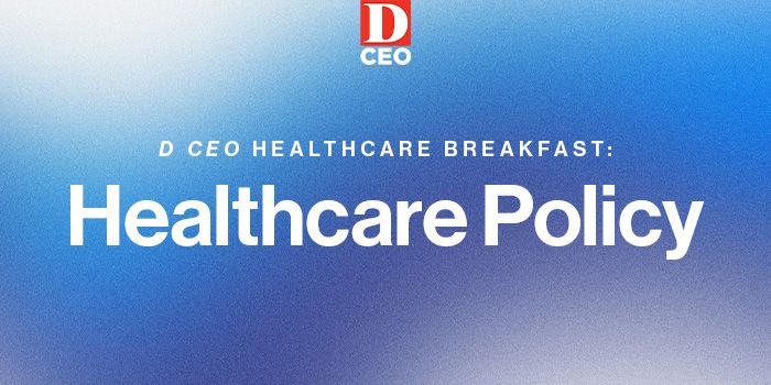 D CEO Healthcare Breakfast: Healthcare Policy event logo