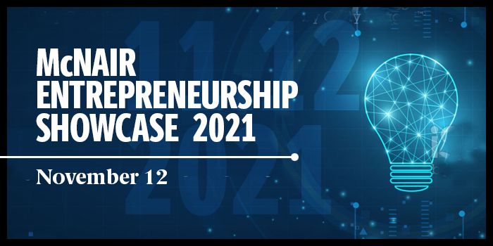 McNair Entrepreneurship Showcase 2021 event logo
