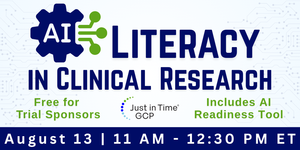 AI Literacy in Clinical Research Webinar event logo