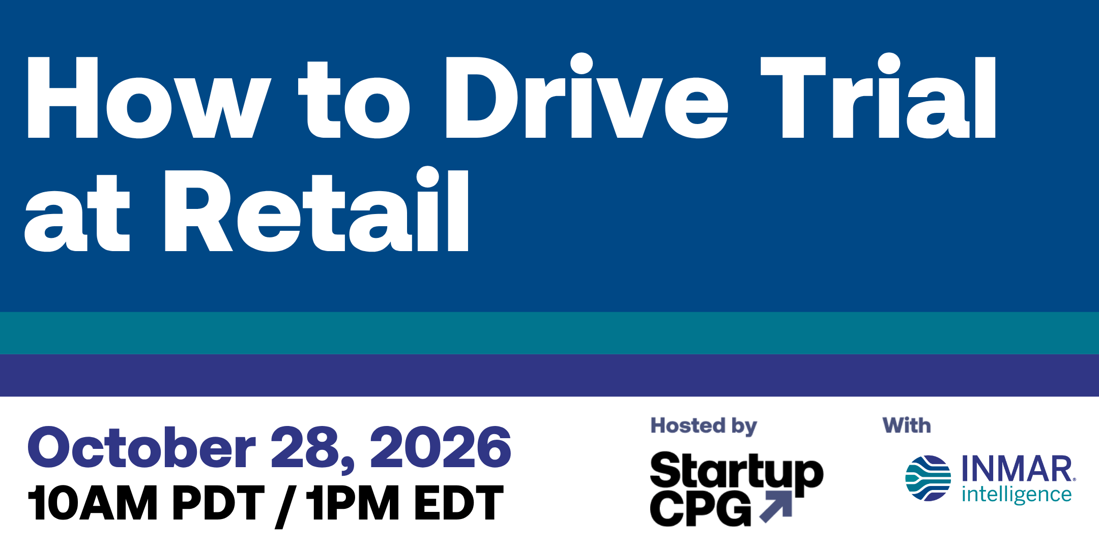 How to Drive Trial at Retail event logo