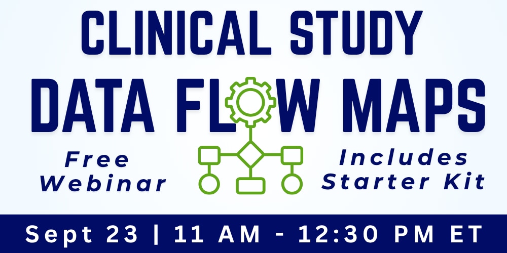 Clinical Study Data Flow Maps Webinar event logo