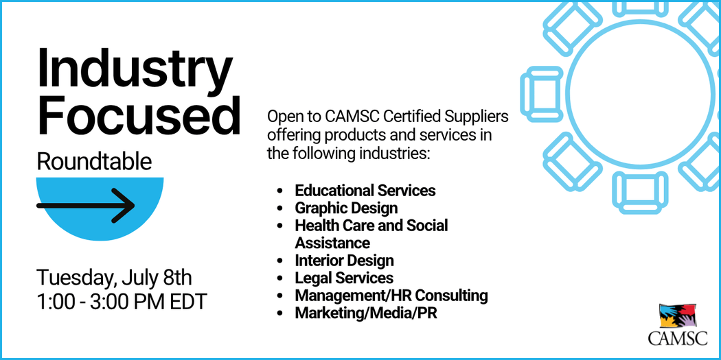 Industry Focused Roundtable - July 2025 Session event logo