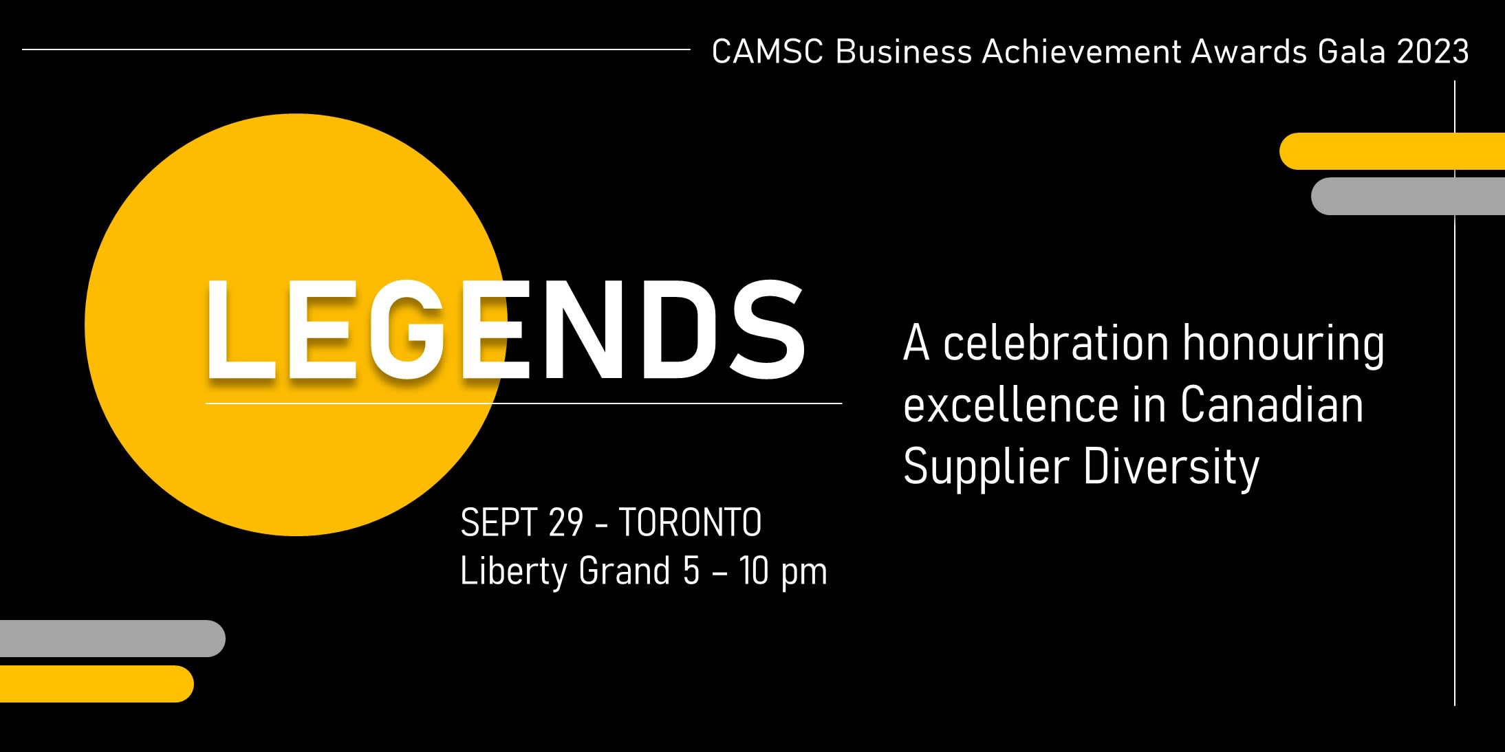 CAMSC's 2023 Annual Business Achievement Awards Gala event logo