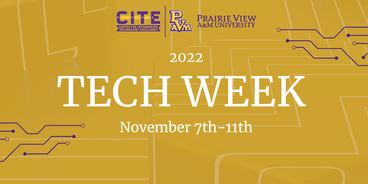 2022 PVAMU TECH Week  event logo