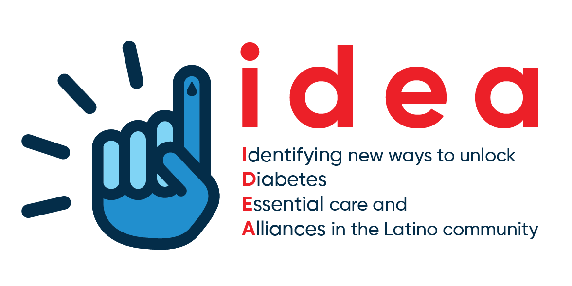 IDEA:  Identifying new ways to unlock Diabetes Essential care and Alliances in the Latino community  event logo