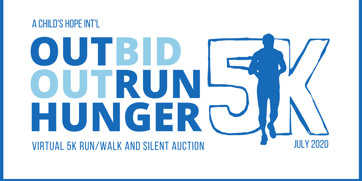 "Outbid, Outrun Hunger" Silent Auction event logo