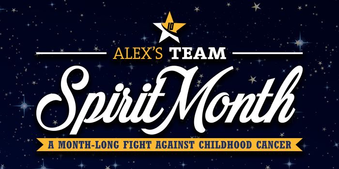 Alex's Team Spirit Month event logo