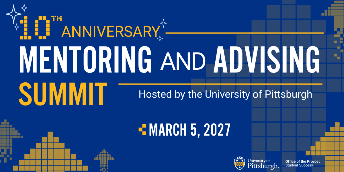 2026 University of Pittsburgh Mentoring and Advising Summit event logo