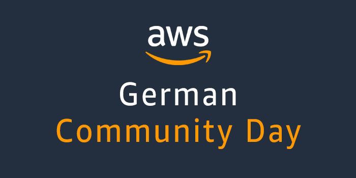 German AWS Community Day 2020 event logo
