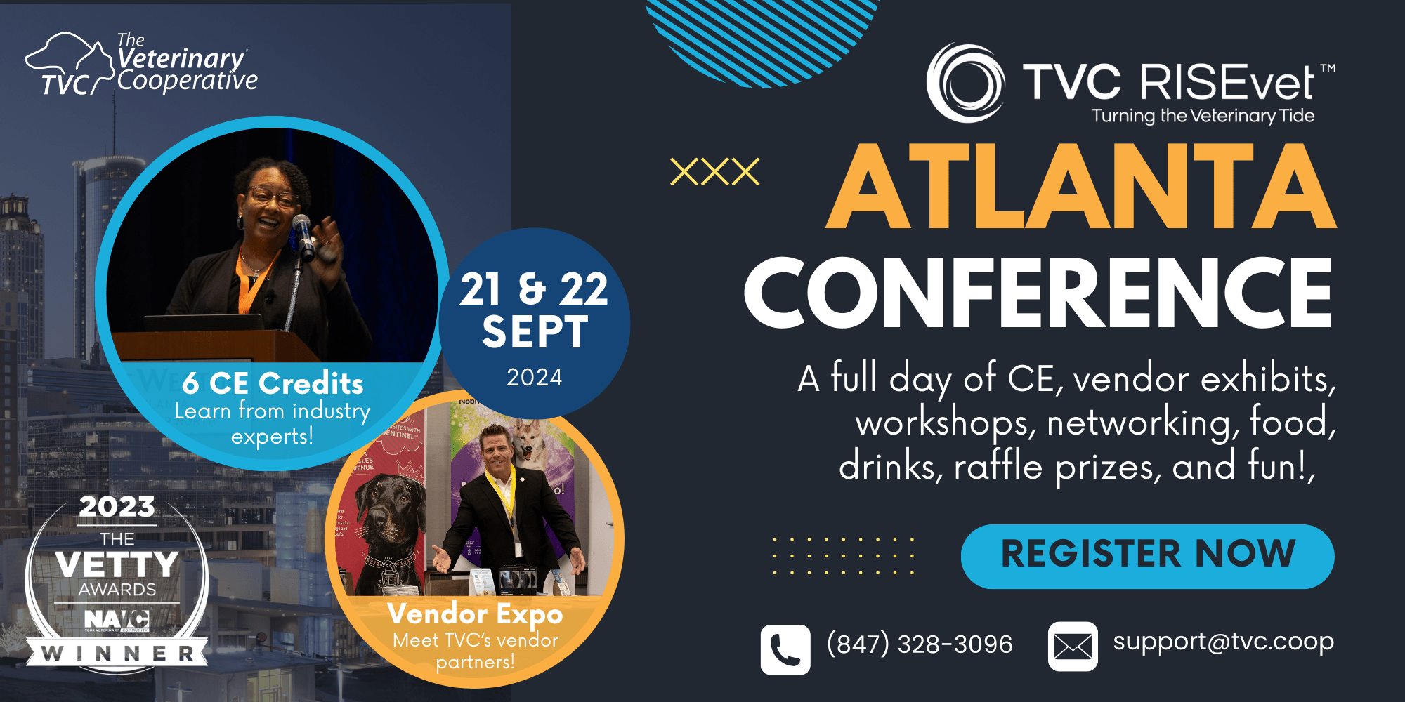 2024 TVC RISEvet™ Atlanta CE Conference event logo
