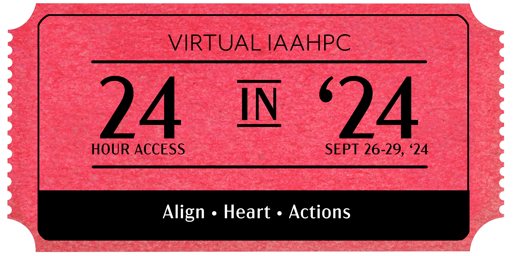 IAAHPC's 24 in '24 Virtual Conference event logo