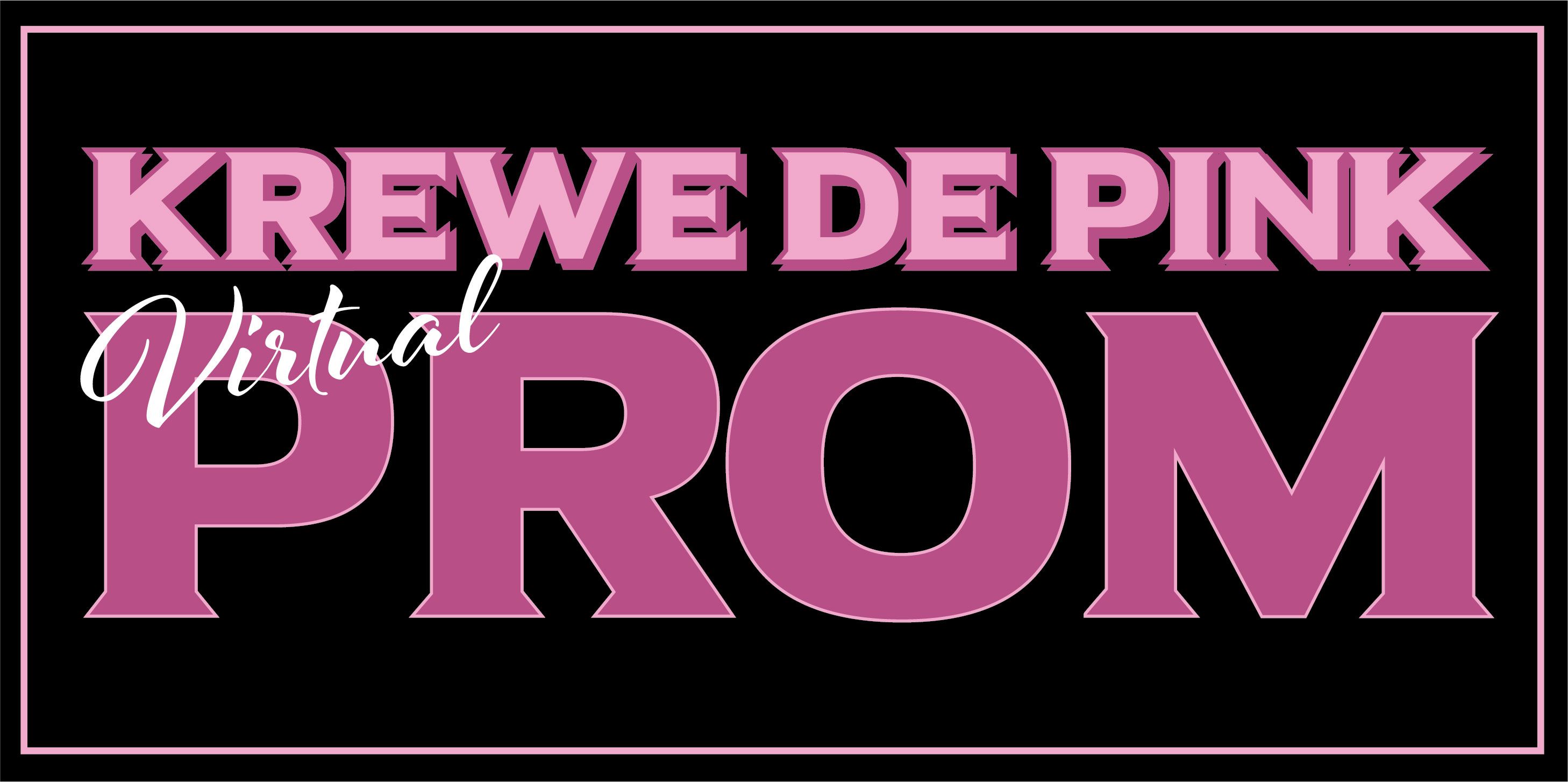 Krewe de Pink Prom 2020 event logo