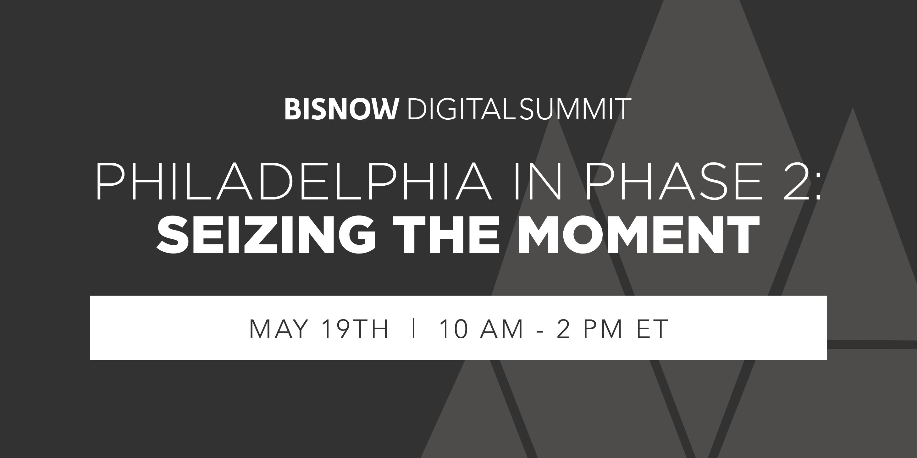 Philadelphia In Phase 2: Seizing The Moment event logo