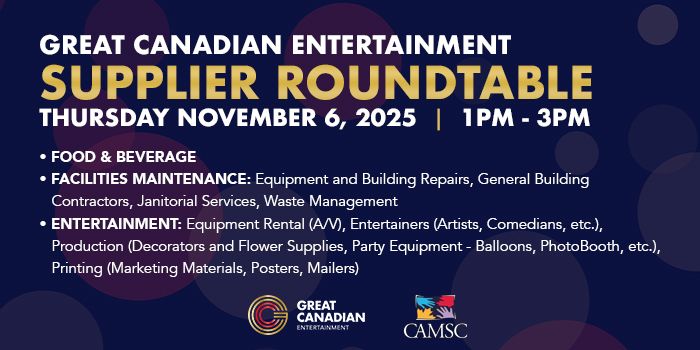 2025 Great Canadian Entertainment Supplier Roundtable event logo