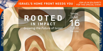 Rooted in Impact event logo