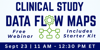 Clinical Study Data Flow Maps Webinar event logo