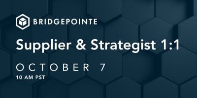 Supplier & Strategist 1:1 - October 7 event logo