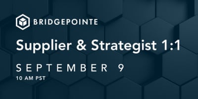 Supplier & Strategist 1:1 - September 09 event logo