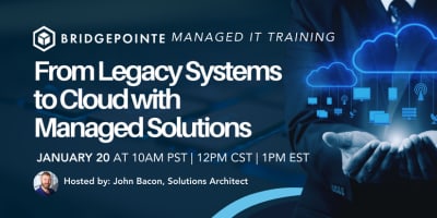 BPT Training: Managed IT - Legacy Systems to Cloud event logo