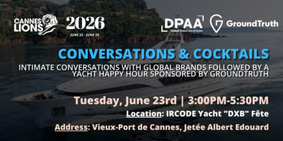 DPAA | Conversations and Cocktails sponsored by GroundTruth event logo