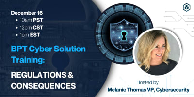 Cyber Solutions Training: Regulations & Consequences event logo