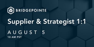 Supplier & Strategist 1:1 - August 5 event logo