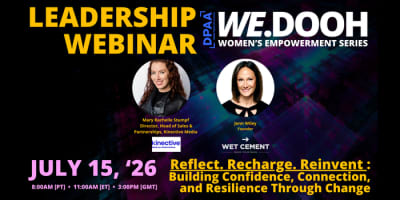 WE.DOOH - Leadership Webinar - July 2028 event logo