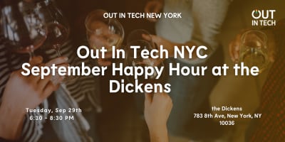 Out in Tech NYC | September Happy Hour event logo