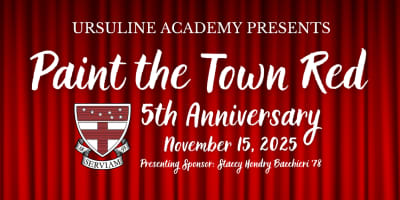 5th Anniversary Paint the Town Red Broadway event logo