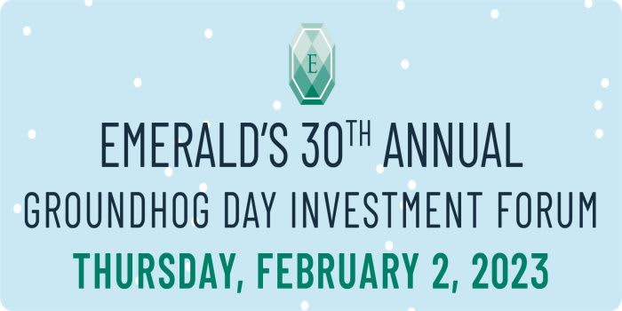 Groundhog Day Investment Forum 2023 event logo