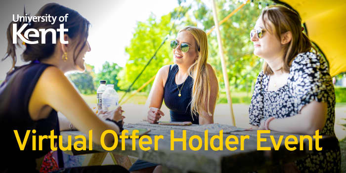 University of Kent Virtual Offer Holder Day event logo