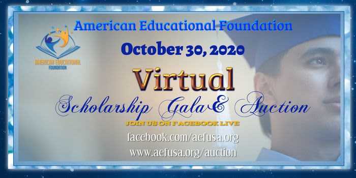 2020 AEF Annual Scholarship Gala - FACEBOOK LIVE EVENT event logo