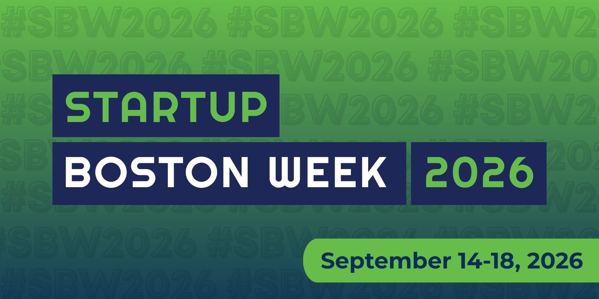 Startup Boston Week 2026 event logo