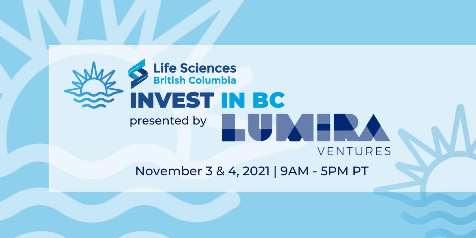 Invest in BC presented by Lumira Ventures  event logo