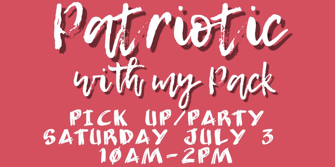 Patriotic with my Pack event logo