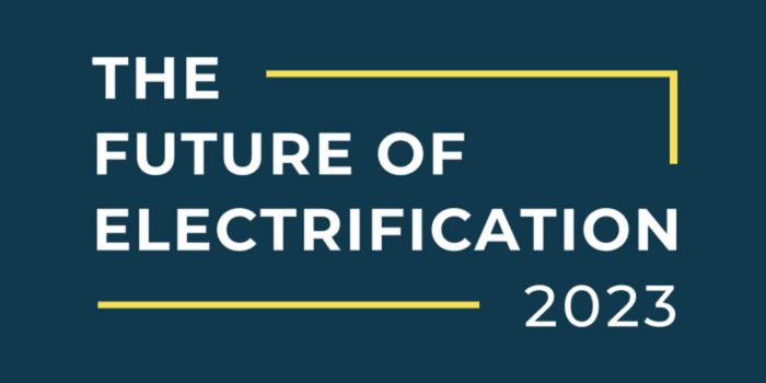 The Future of Electrification 2023 event logo