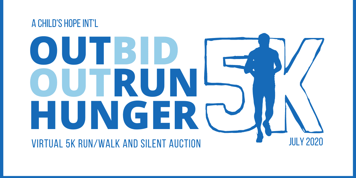 "Outbid, Outrun Hunger" Silent Auction event logo