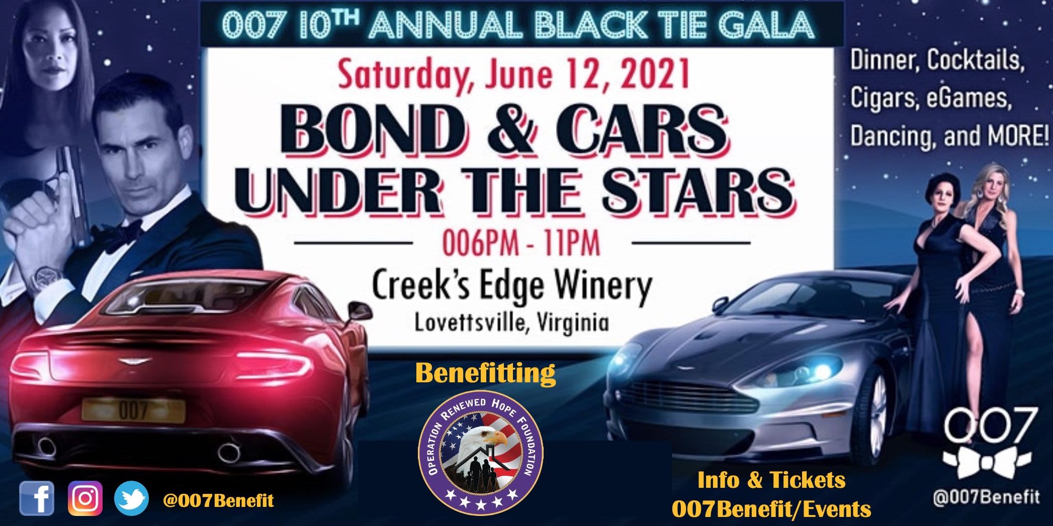 10th Annual 007 Black Tie: Silent & Live Auction event logo