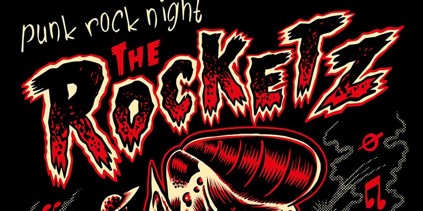 THE ROCKETZ, Bonedaddy, Medicinal Moonshine event logo