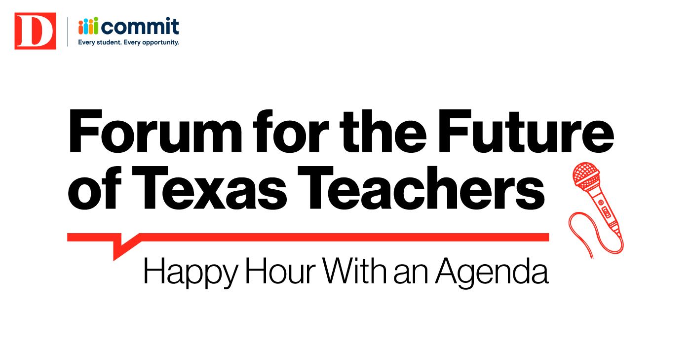 Commit x D Magazine - Forum for the Future of Texas Teachers event logo