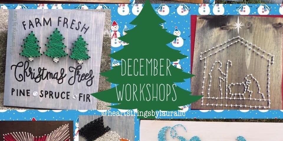 December String Art event logo