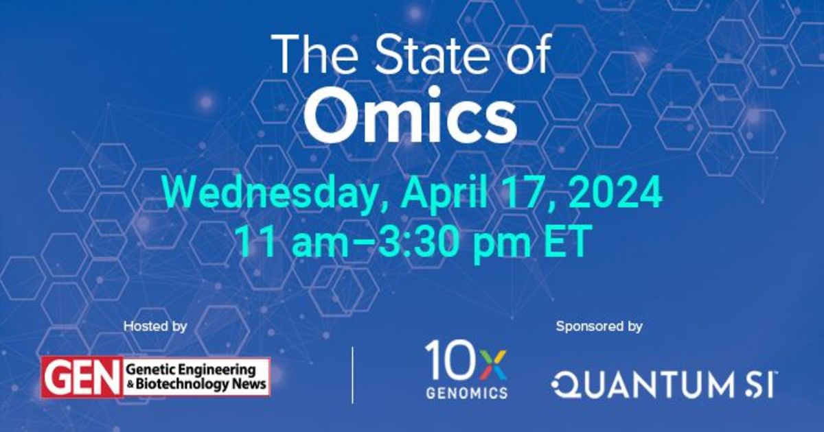 The State of Omics 2024, Wed, Apr 17th, 2024 1100 AM Accelevents